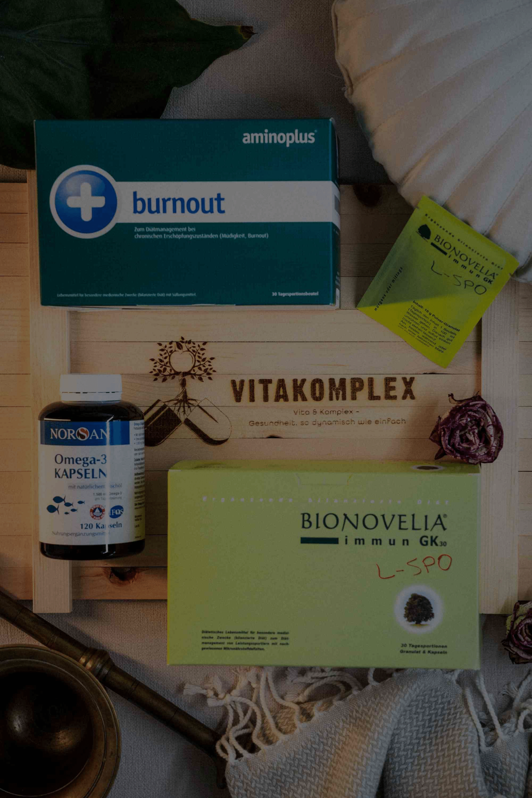 Zusammenstellung mit aminoplus, Bionovelia, Omega 3