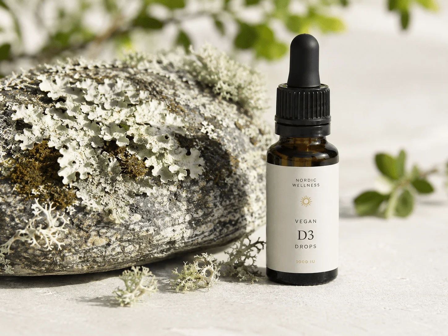 Veganes Vitamin D3 aus Flechten als pflanzliche Alternative
